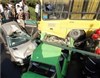 تصویر اتوبوس دانش آموزان این بار در تهران دچار حادثه شد